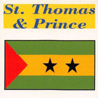 Flag Chromo - St. Thomas & Prince - 5 X 5 Cm - Autres & Non Classés