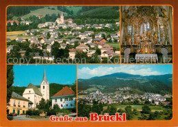 73854991 Brueckl Kaernten AT Ortsansicht Kirche Inneres Panorama  - Other & Unclassified