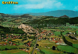 73854981 Griffen Fliegeraufnahme Mit Burgruine Auf Hohem Felskegel Im Schlossber - Sonstige & Ohne Zuordnung