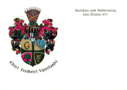 73854836 Linz Donau AT Burschen Und Altherrentag 1977 Wappen Der Burschenschaft  - Autres & Non Classés