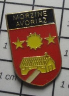 1520 Pin's Pins / Beau Et Rare / VILLES / MORZINE AVORIAZ BLASON ECUSSON ARMOIRIES - Steden