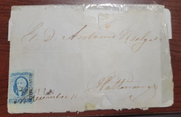 O) 1856 MEXICO,  AUTLAN GUADALAJARA DISTRIC, DATE OVERPRINT,  HIDALGO Medio Real Blue, 1st RATE,  XF - Mexico