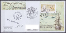 TAAF - Crozet - Cachet MIDWINTER 2023 + Sign. GP 60e Mission - Oblit. Alfred Faure 28-3-2023 - Briefe U. Dokumente