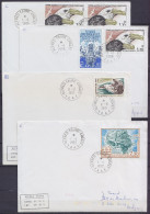 TAAF – Crozet –  Lot De 4 Plis Oblitérations 1e Jour Base Alfred Faure 1981, 1986 & 1990 - Voir Scans - Briefe U. Dokumente