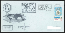 TAAF - Crozet - Ornitho-Thermo & GP-Radio 35e Mission Oblit Alfred Faure 24/08/1998 - Cartas & Documentos