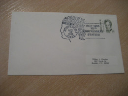 HO-HO-KUS 1983 75th Anniversary Station American Indians Indian Cancel Cover USA Indigenous Native History - Indianen