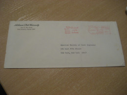 STATE UNIVERSITY 1981 Support A.S.N. Indians American Indians Indian Meter Mail Cover USA Indigenous Native History - Indianen