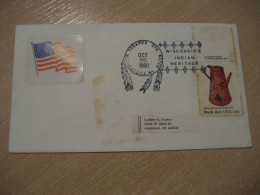 WAUWATOSA 1980 Tosapex Wisconsin Indian Heritage American Indians Indian Cancel Cover USA Indigenous Native History - Indianer