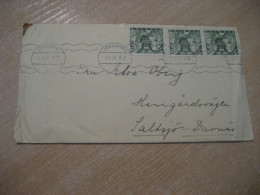 JONKOPING 1938 To Salksjo American Indians Indian 3 Stamp Cancel Cover SWEDEN Indigenous Native History - Indiani D'America