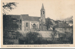 04 // SEYNE LES ALPES   Eglise   Vue Des Jardins Et Pic De Bernardey - Autres & Non Classés