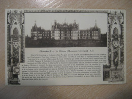 CHAMBORD Chateau Castle Postcard FRANCE - Castillos