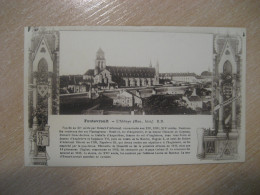 FONTEVRAULT Abbaye Chateau Castle Postcard FRANCE - Kastelen