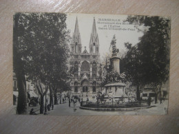 MARSEILLE Monument Des Mobiles Et Eglise Sant-Vincent-de-Paul Bouches-du-Rhone Postcard FRANCE - Monuments