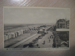 CAYEUX-SUR-MER La Plage Et Les Cabines Vue Sur Brighton Beach Somme Postcard FRANCE - Cayeux Sur Mer