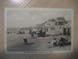 CAYEUX-SUR-MER Perspective Des Cabines Somme Postcard FRANCE - Cayeux Sur Mer