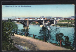 AK Marburg A. D. Drau, Ortsansicht Mit Eisenbahnbrücke  - Slovénie