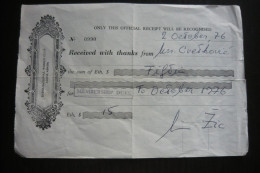 Ethiopia, Addis Ababa, International Women Club, Official Receipt - Andere & Zonder Classificatie