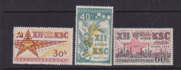 CZECHOSLOVAKIA  - 1962 Communist Party Congress Set Never Hinged Mint - Unused Stamps