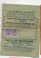 Epone (78)   Permis De Pêche  1951  Avec 1 Timbre   Fiscal  Taxe Piscicole (PPP47231) - Brieven En Documenten