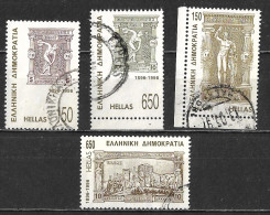 GREECE 1996 Olympic Games Centenary 4 Used Values From Minisheets Vl. B 13 C-d - 14 D - 15 C - Oblitérés