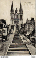 49 ANGERS N°12 La Cathédrale Et Le Nouvel Escalier A.B En 1929 Phototypie A. Bruel J. Poterie Angers - Angers