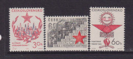 CZECHOSLOVAKIA  - 1963 Trade Union Congress Set Never Hinged Mint - Unused Stamps