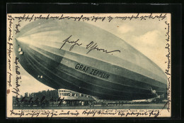 AK Friedrichshafen, Luftschiff Graf Zeppelin Nach Der Landung  - Dirigibili