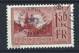 Liechtenstein Service N°19 Obl (FU) 1935 - T.P De 1935 Surchargés - Servizio