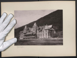 Fotografie F. Beyer, Bergen, Ansicht Voss / Norwegen, Fleischer's Hotel 1891  - Lugares