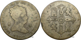 Espagne - Royaume - Isabelle II - 8 Maravedis 1840 Jubia Argentée !!! - TB-/F15 - Mon5782 - Eerste Muntslagen