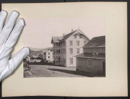 Fotografie F. Beyer, Bergen, Ansicht Nystuen / Norwegen, Strassenansicht Um 1891  - Lugares