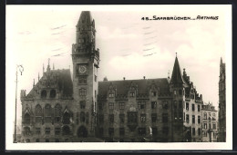 AK Saarbrücken, Strassenpartie Am Rathaus  - Saarbrücken