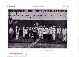 1923 Arrivée De M.Merlin Gouverneur Général Indochine,Saïgon,verso: Paquebot  Français André-Lebon Rade Yokohama - Sin Clasificación