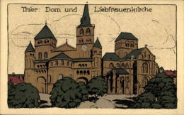 Lithographie CPA Trier In Rheinland Pfalz, Dom Und Liebfrauenkirche - Other & Unclassified