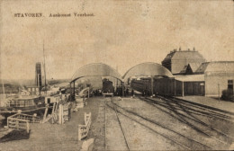 CPA Staveren Stavoren Friesland Niederlande, Fährschiff, Bahnhof, Gleisseite - Sonstige & Ohne Zuordnung