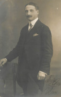 Annonymous Persons Souvenir Photo Social History Portraits & Scenes 1912 Elegant Man Moustache - Fotografía