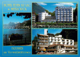 13719662 Brunnen Vierwaldstaettersee SZ Hotel Eden Au Lac Seepartie Brunnen Vier - Autres & Non Classés