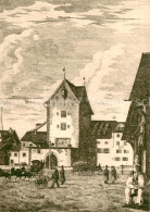 13718620 St Gallen SG Stadttor Vorplatz Zeichnung St Gallen SG - Sonstige & Ohne Zuordnung