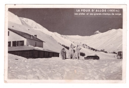 LA FOU D ALLOS Ses Pistes Et Ses Grands Champs De Neige (carte Photo Animée) - Autres & Non Classés