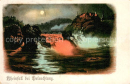 13718492 Schaffhausen  SH Rheinfall Beleuchtet Bei Nacht  - Autres & Non Classés