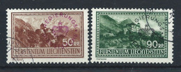 Liechtenstein Service N°11/12 Obl (FU) 1934/35 - T.P De 1934 Surchargés - Oficial