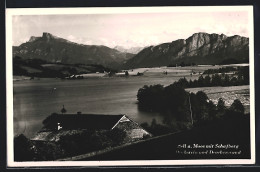 AK Zell A. Moos, Teilansicht Mit Schafberg, Dachstein Und Drachenwand  - Autres & Non Classés