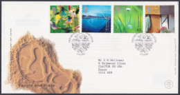 GB Great Britain 2000 FDC People And Place, Bridge, Flower, Grass, Pottery, Children Pictorial Postmark, First Day Cover - Brieven En Documenten