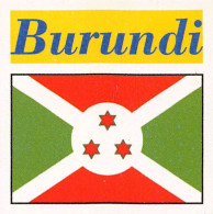 Flag Chromo -  Burundi  - 5 X 5 Cm - Otros & Sin Clasificación