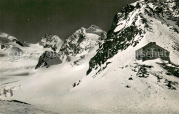 13715850 Saas-Fee Britanniahuette SAC Mit Adlerpass Rimpfischhorn Und Allalinhor - Autres & Non Classés