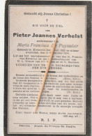 Elvesele,1914, Pieter Verhelst, De Puysseleir - Devotieprenten