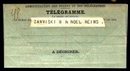 TÉLÉGRAMME - REIMS - 1906 - Telegraph And Telephone