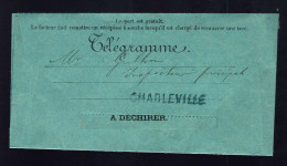 TÉLÉGRAMME - CHARLEVILLE - 1896 - Telegraph And Telephone