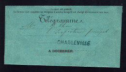 TÉLÉGRAMME - CHARLEVILLE - 1896 - Telegrafi E Telefoni