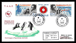 FDC - TRAVERSÉE DU GROENLAND - PAUL ÉMILE VICTOR - DUMONT D'URVILLE - - Storia Postale